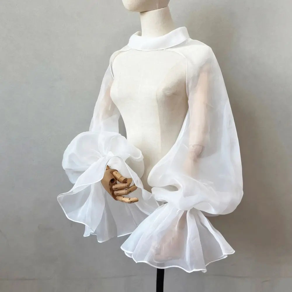 Manches Amovibles Bouffantes Mariée