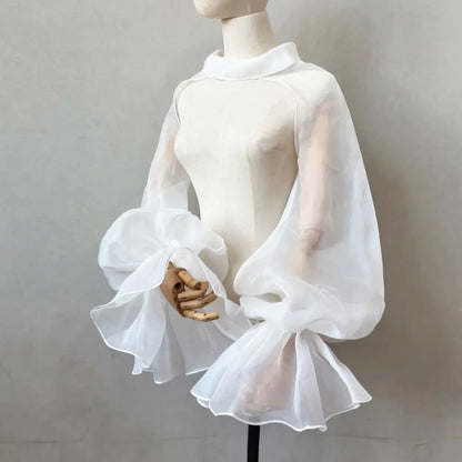Manches Amovibles Bouffantes Mariée