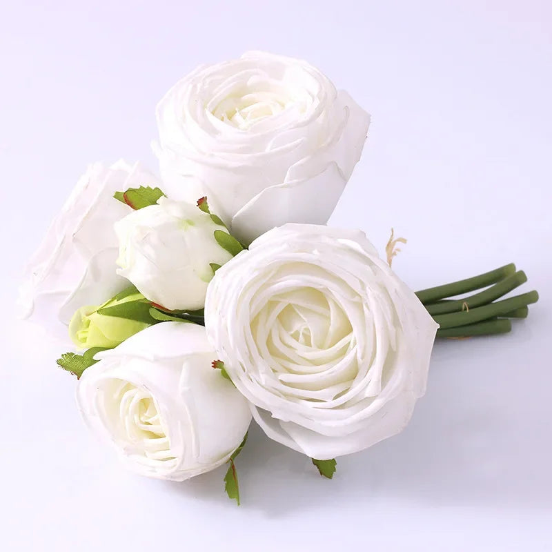 Bouquet de Roses Artificielles Toucher Réel — vue 9