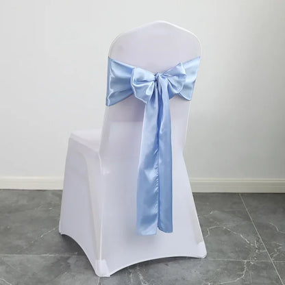 Nœud de Chaise Mariage Satin Lot 10 ou 50
