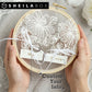 Coussin alliance tulle dentelle vintage