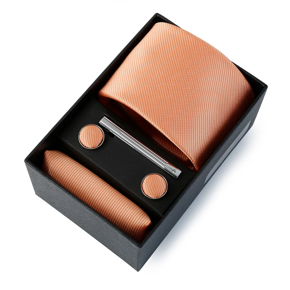 Coffret Cravate Mariage Unie avec Pince — vue 17