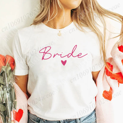 T-shirt EVJF Bride Squad à cœur
