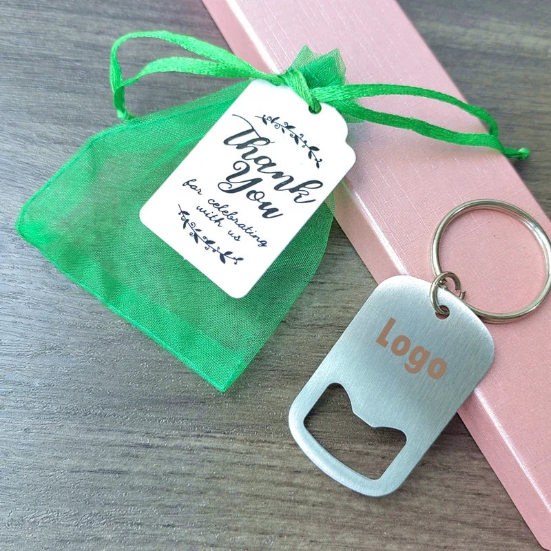 Cadeau Invité Mariage Porte-clés Décapsuleur Personnalisé