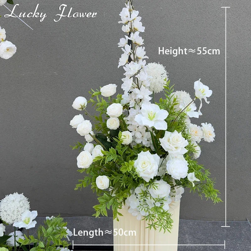 Fleurs Artificielles Mariage Arche et Allée — vue 9