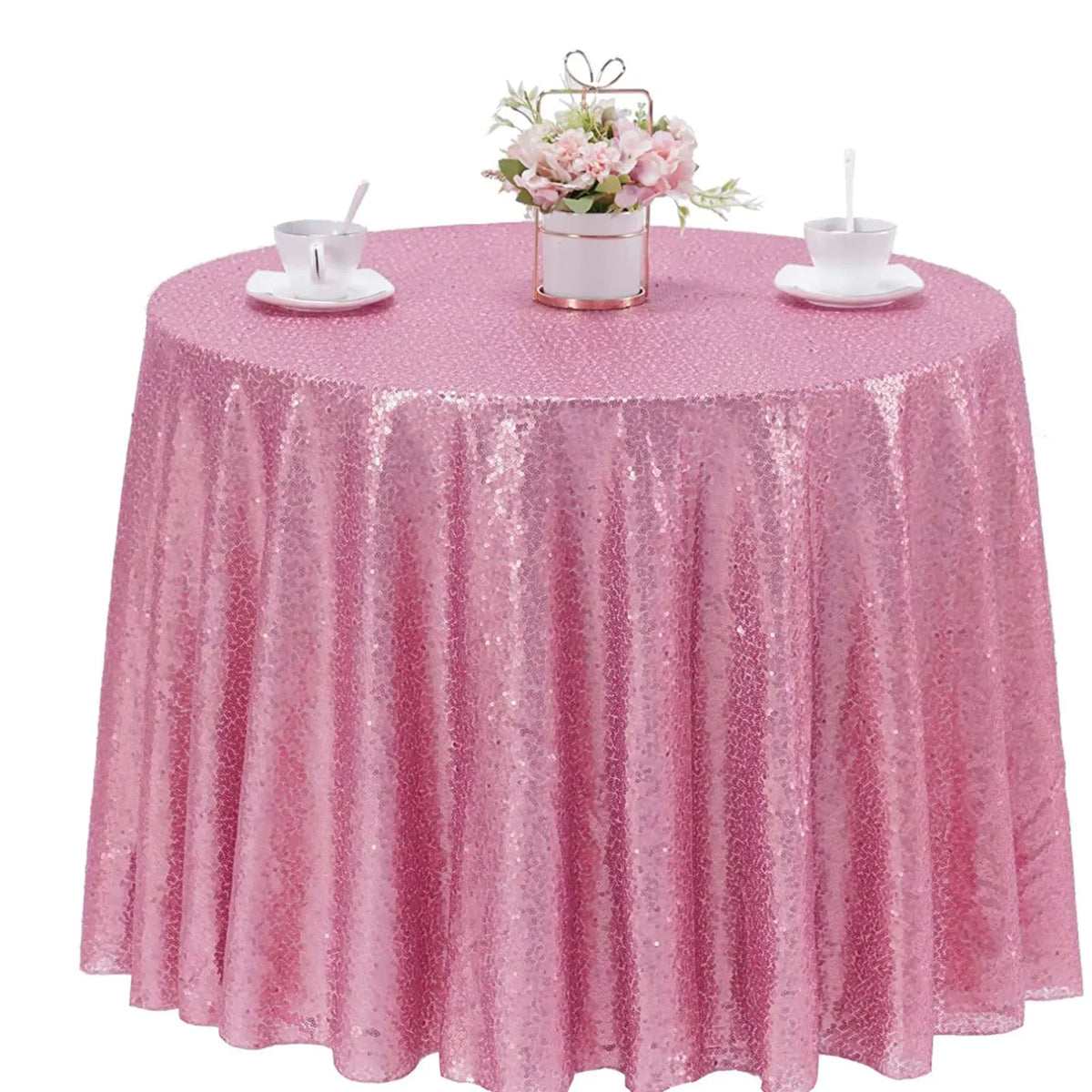 Nappe Ronde à Sequins Mariage