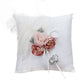 Coussin alliance perles et ruban