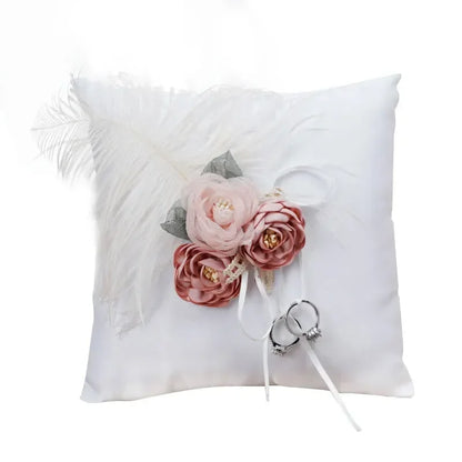 Coussin alliance perles et ruban — vue 9