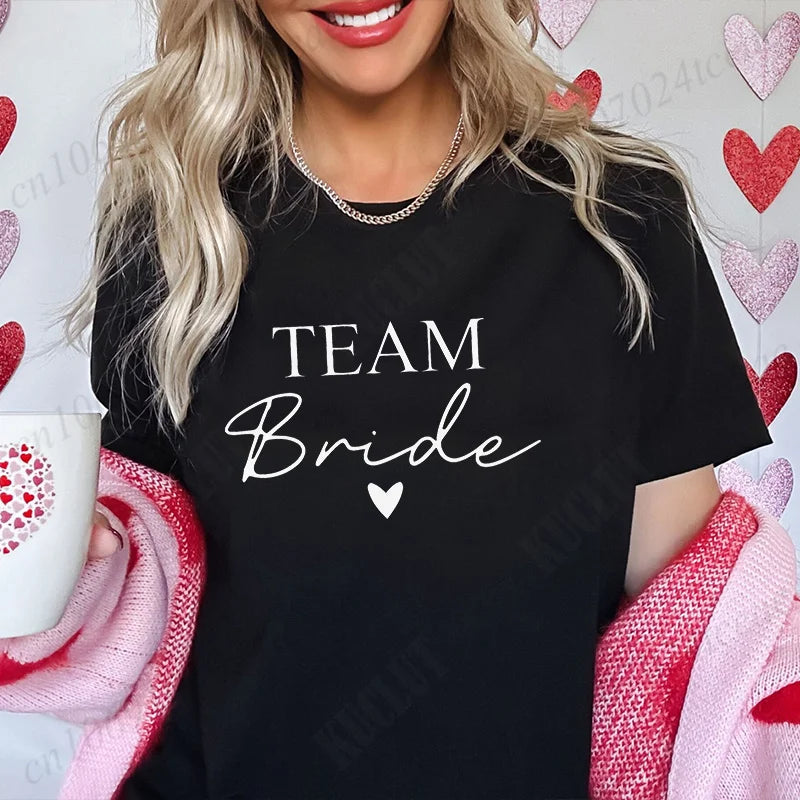 T-shirt EVJF Bride Squad à cœur