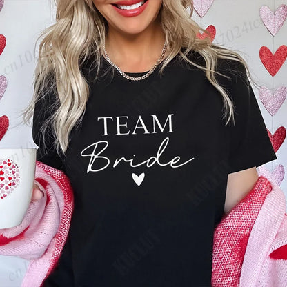 T-shirt EVJF Bride Squad à cœur