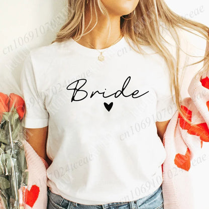 T-shirt EVJF Bride Squad à cœur