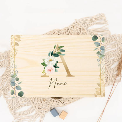 Boîte souvenir mariage initiale personnalisée