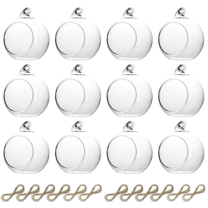 Photophores Suspendus Boule de Verre Mariage