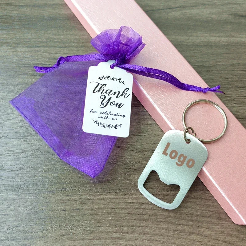 Cadeau Invité Mariage Porte-clés Décapsuleur Personnalisé