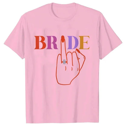 T-shirt EVJF Team Bride Doigt Bagué