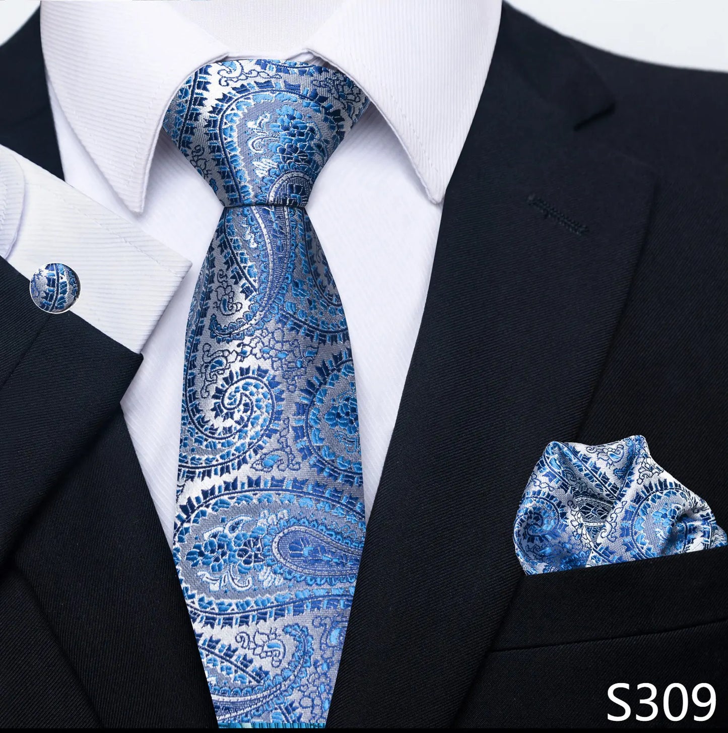 Coffret cravate mariage homme et pochette
