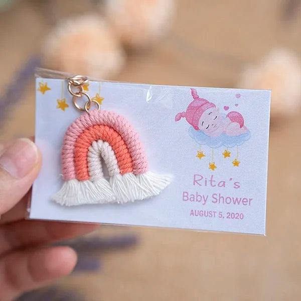 Cadeau invité mariage porte-clés macramé — vue 22