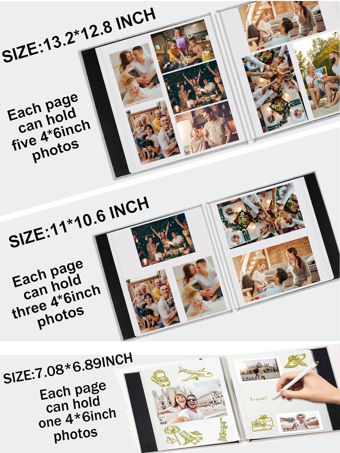 Album photo mariage scrapbook lin pages adhésives