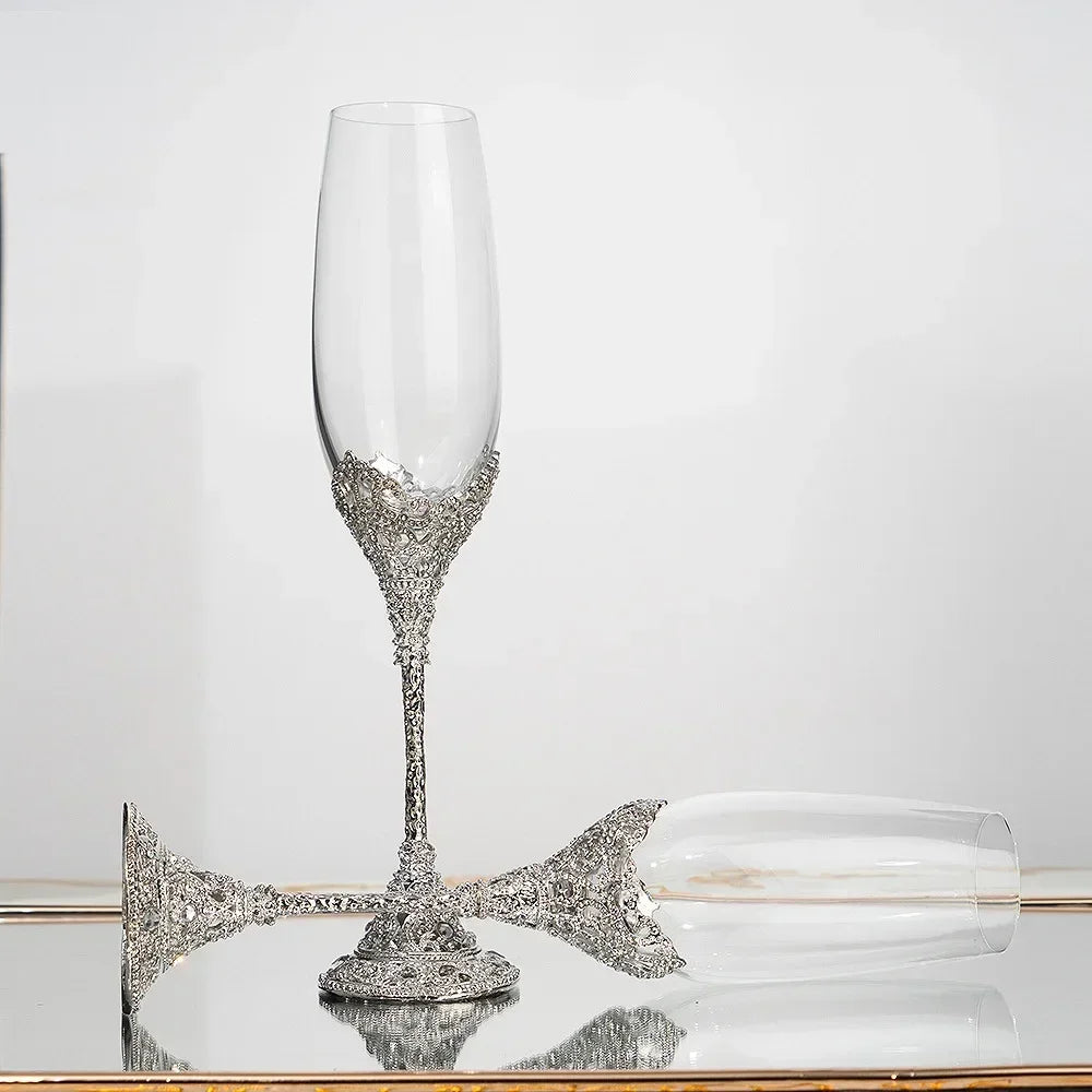 Flûte Champagne Mariage Cristal Strass — vue 9