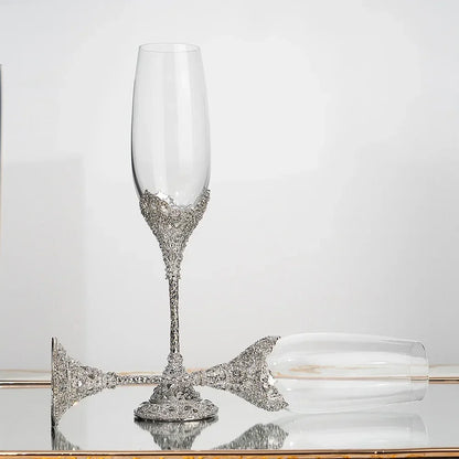Flûte Champagne Mariage Cristal Strass — vue 9
