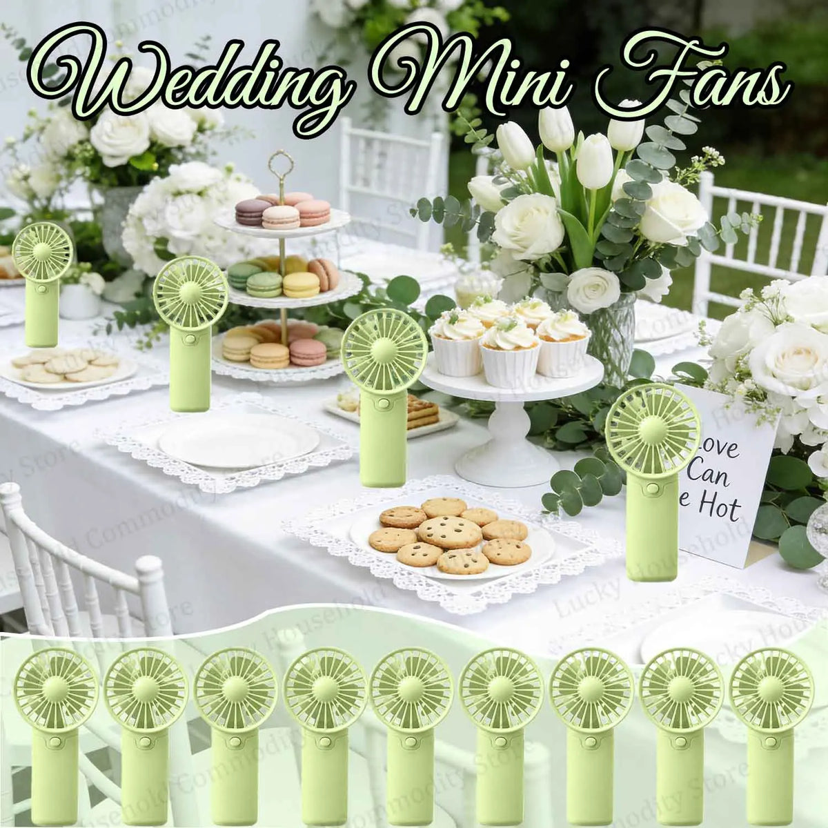Mini ventilateur cadeau invité mariage — vue 4
