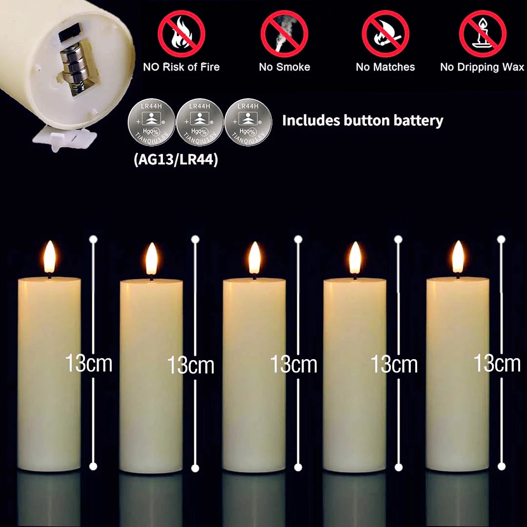 Bougies LED Piliers Mariage
