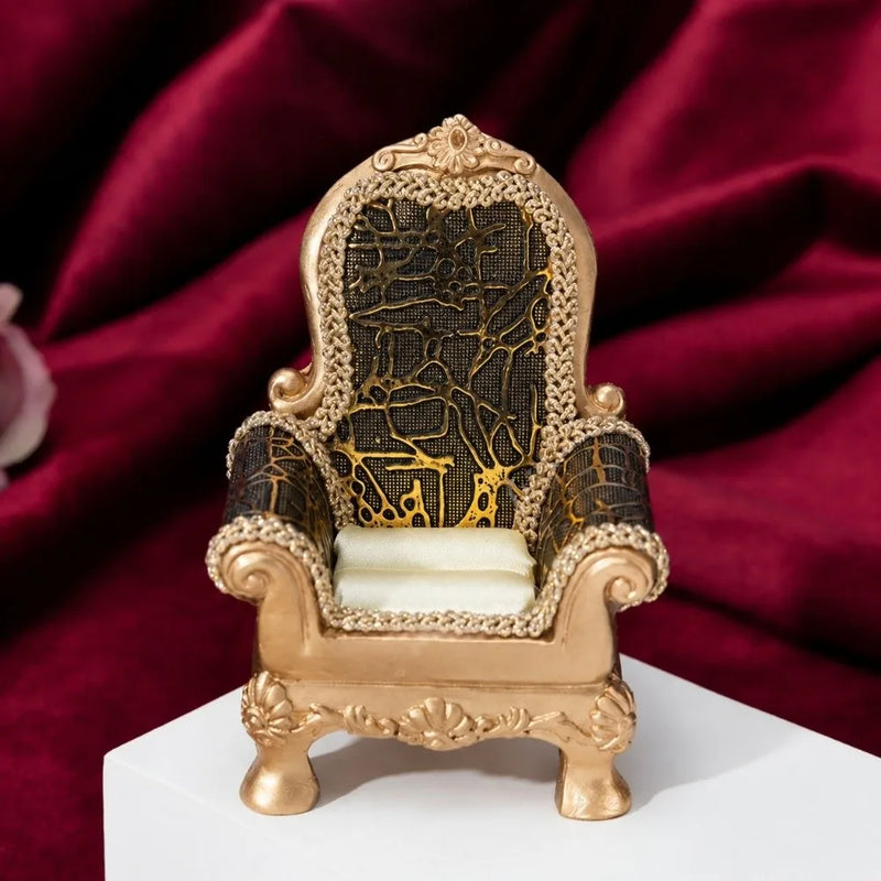 Porte-bagues fauteuil décoratif en résine — vue 4