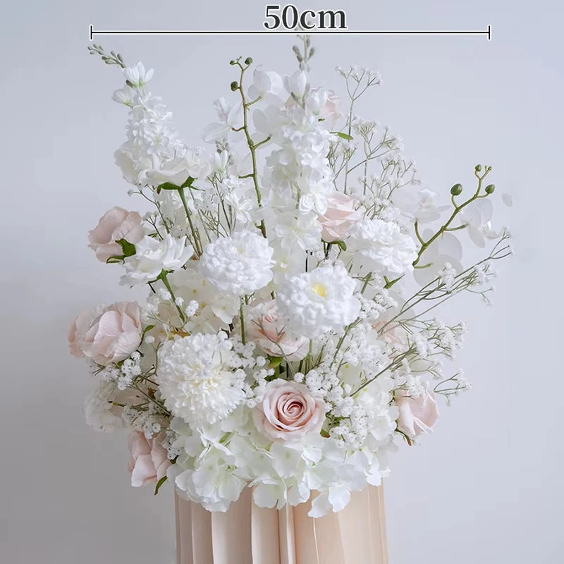 Composition Fleurs Artificielles Mariage Blanche — vue 4