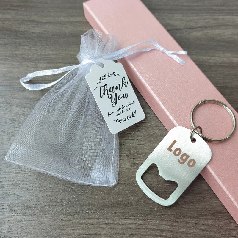 Cadeau Invité Mariage Porte-clés Décapsuleur Personnalisé