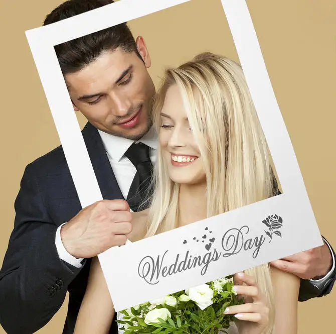 Cadre Photobooth Mariage Géant Blanc — vue 5