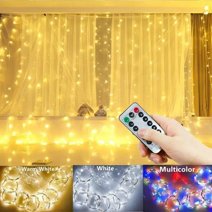 Rideau lumineux mariage LED télécommandé USB