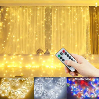 Rideau lumineux mariage LED télécommandé USB — vue 2