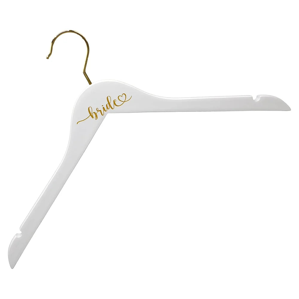 Cintre Future Mariée Blanc et Doré