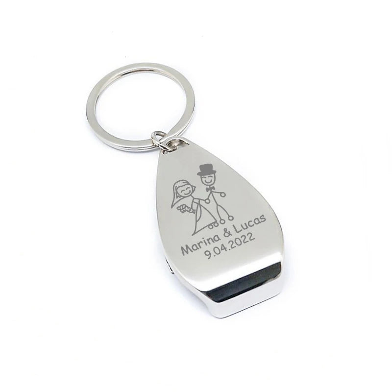 Porte-clé décapsuleur personnalisé mariage