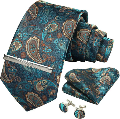 Coffret cravate mariage pochette et boutons manchette