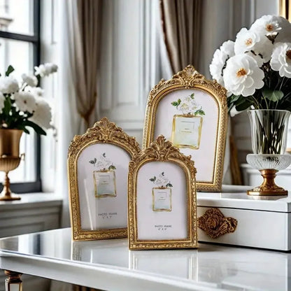 Cadre Photo Mariage Baroque Doré