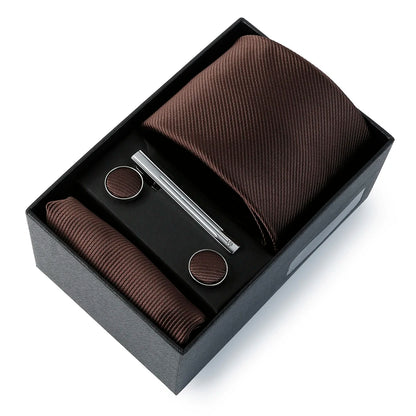 Coffret Cravate Mariage Unie avec Pince — vue 23