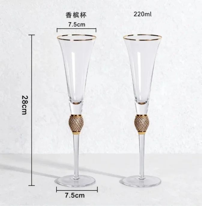 Verres à Vin en Cristal Mariage