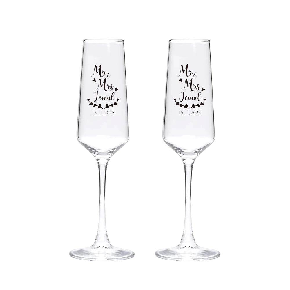 Flûte Champagne Mariage Gravée Personnalisée