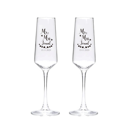 Flûte Champagne Mariage Gravée Personnalisée