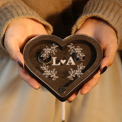 Boite alliance mariage bois personnalisé — vue 2