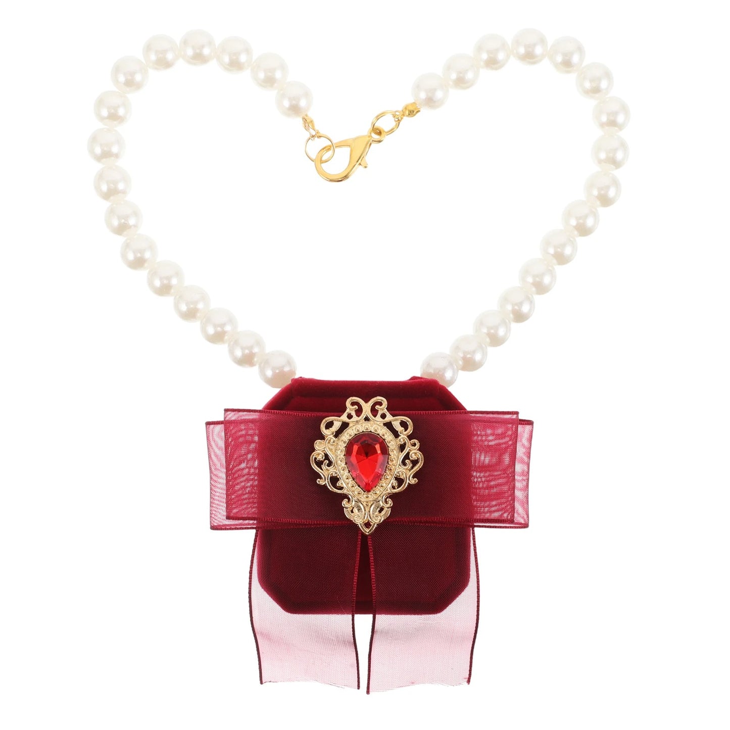 Porte alliance chien rouge