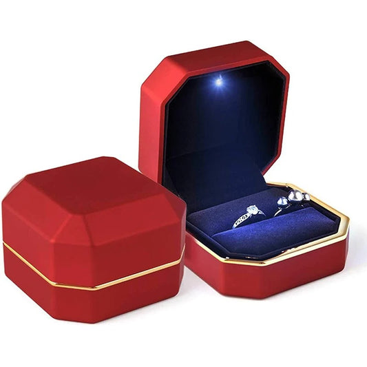 Boite bague mariage led