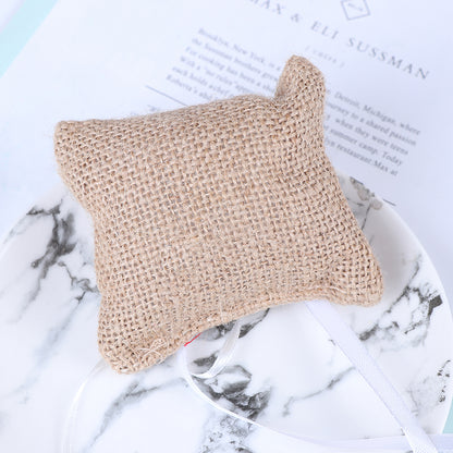 Coussin alliance toile de jute — vue 2