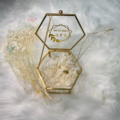 Boîte alliance verre personnalisé